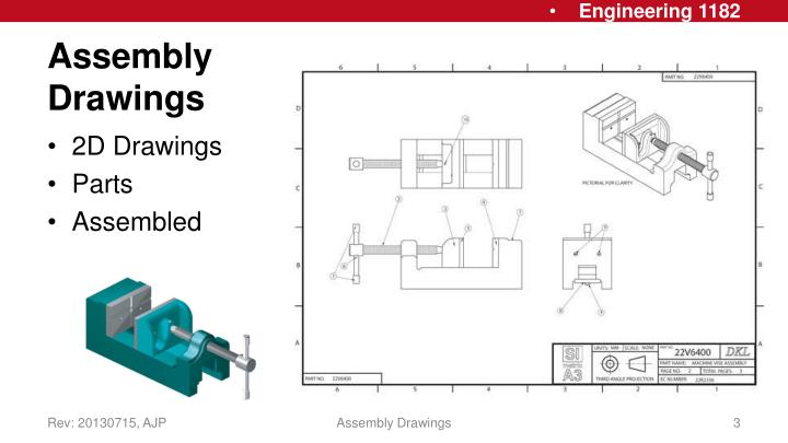 PPT - Working / Assembly Drawings PowerPoint Presentation - ID:2792127