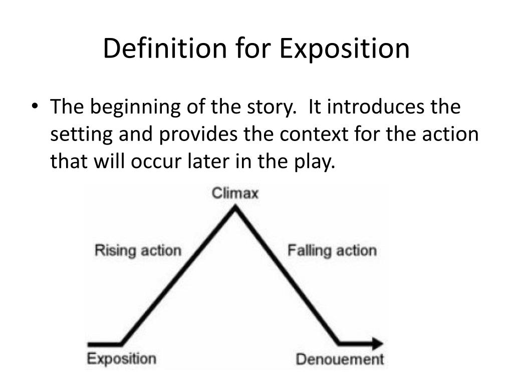 definition of exposition in literature