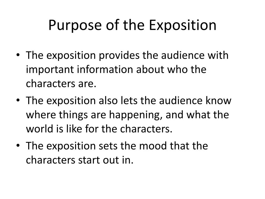 exposition meaning in a story