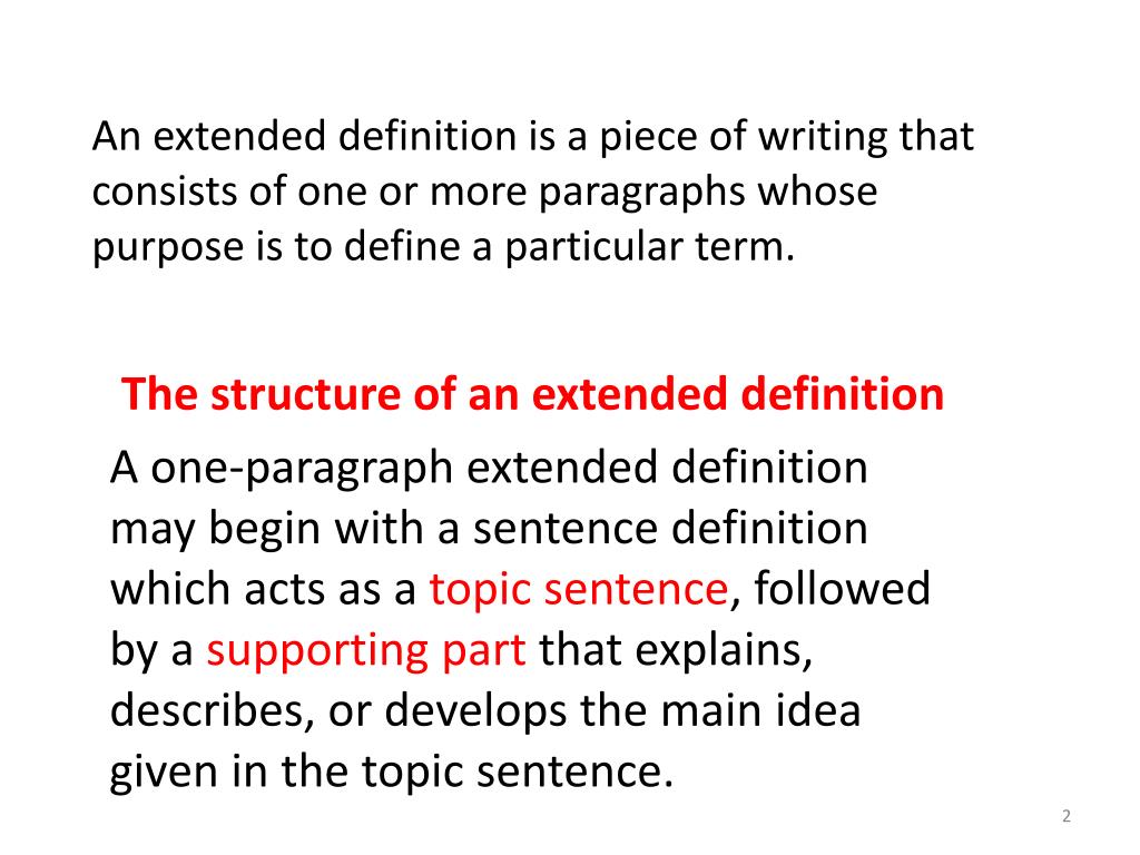 example of extended definition essay