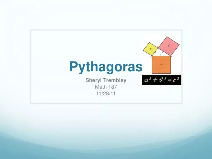 Ppt Pythagoras Powerpoint Presentation Free Download Id2792829 0466