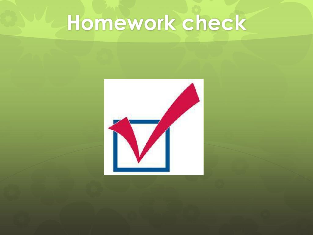 homework check image