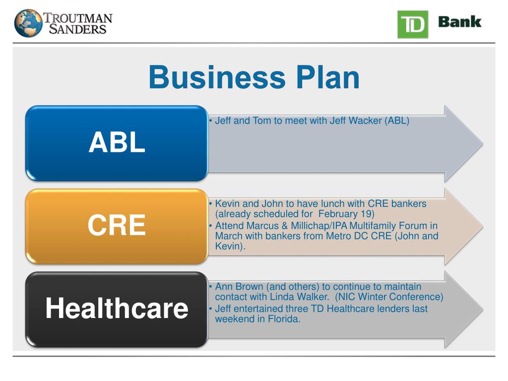 td bank business plan