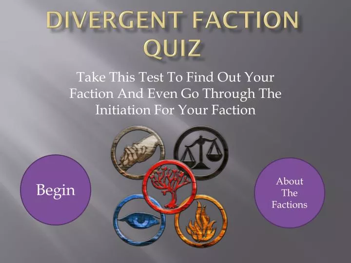 divergent faction quiz n.