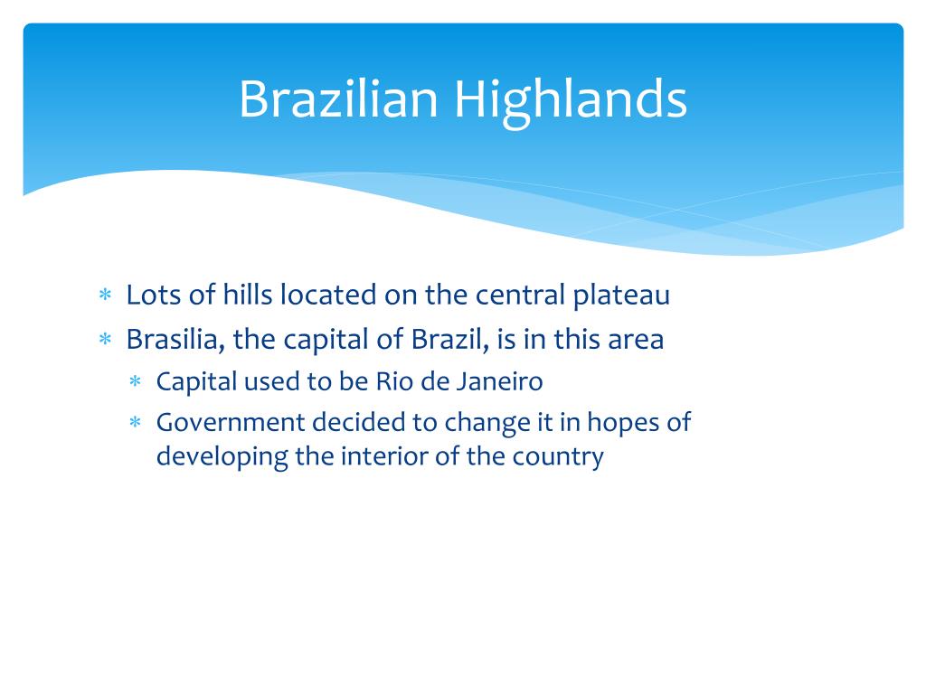 PPT Brazil PowerPoint Presentation Free Download ID 2794796 Brazilian Highlands1 L