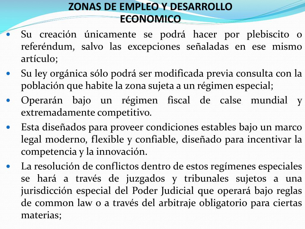 PPT - ZONAS DE EMPLEO Y DESARROLLO ECONOMICO ZEDE PowerPoint ...