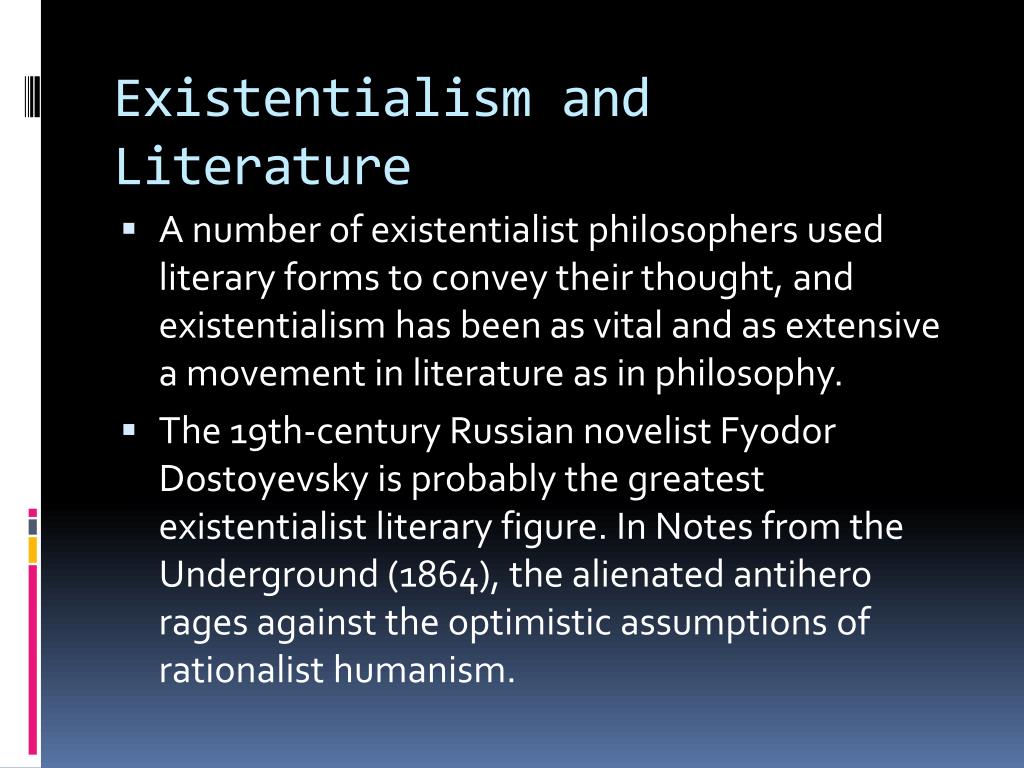 existentialism in literature essay