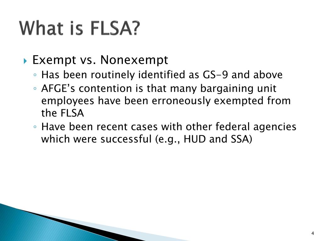 PPT - General Union Meeting AFGE Council 238 v EPA (FLSA) PowerPoint ...