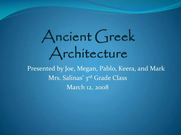 ppt ancient greek architecture powerpoint presentation id 2795965