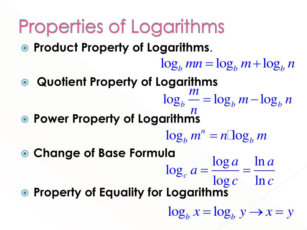 properties of logarithms assignment edgenuity