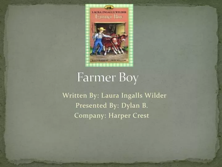 farmer boy n.