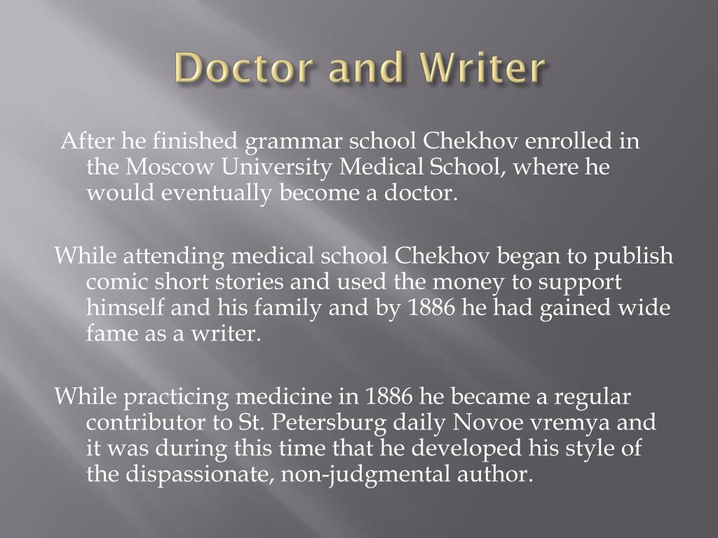 a doctor's visit chekhov summary