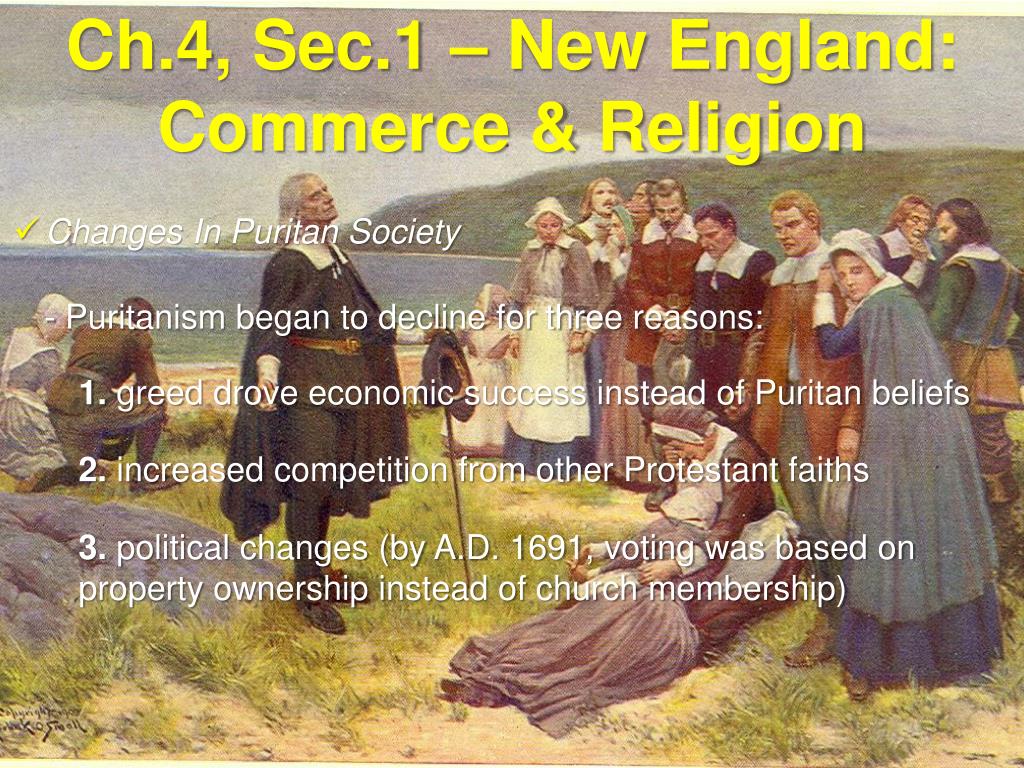 New england commerce and religion