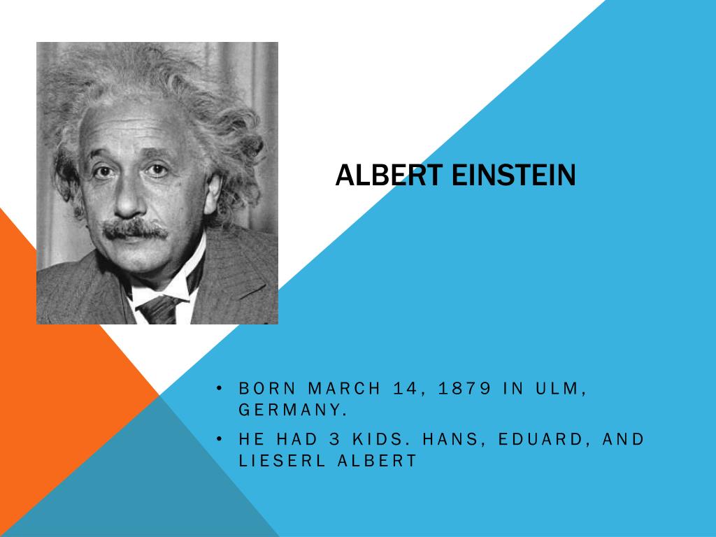 albert einstein biography presentation