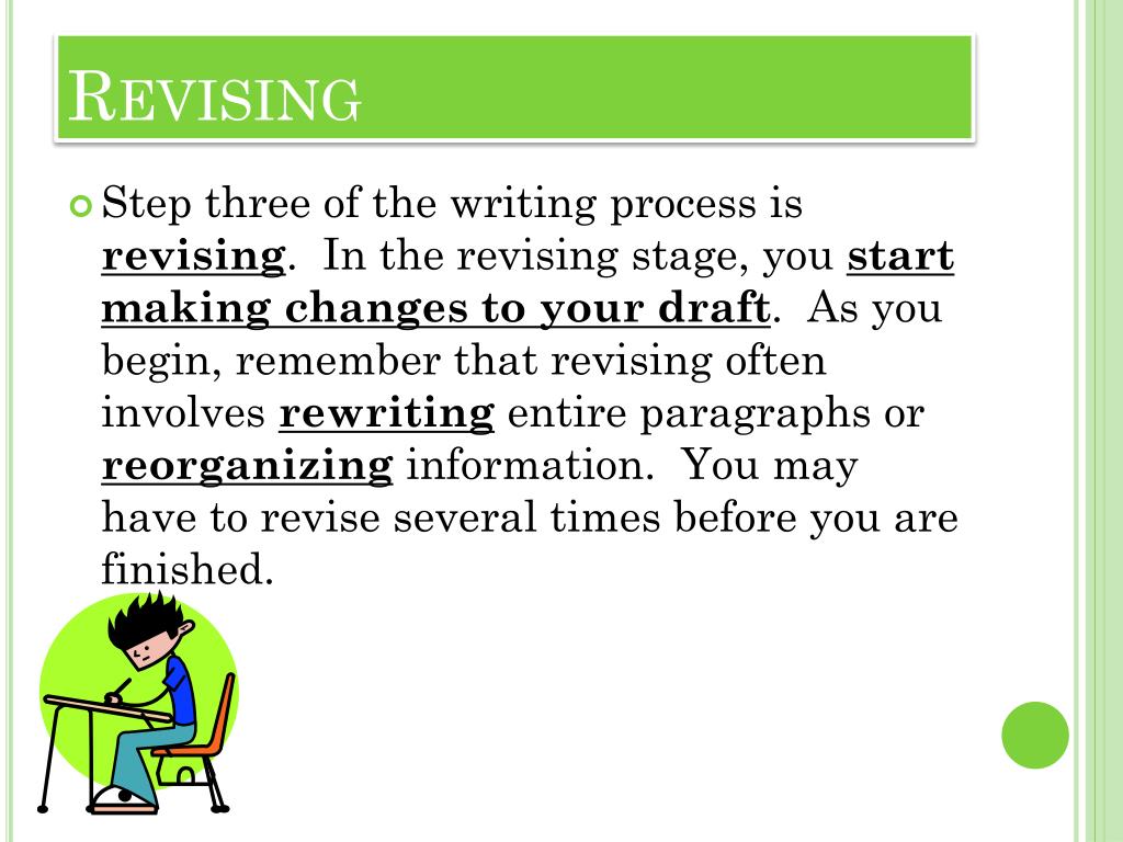 revising an essay involves