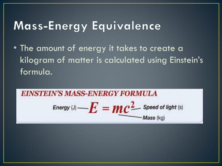 PPT - Mass-Energy Equivalence PowerPoint Presentation - ID:2796744