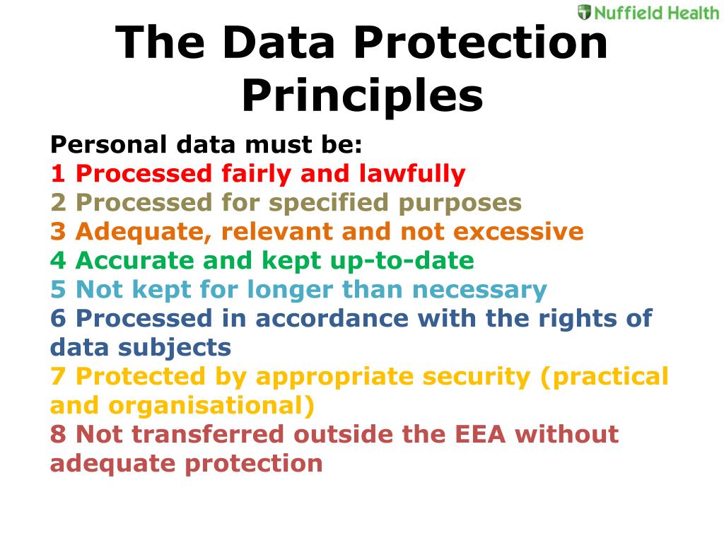 Ppt The Data Protection Act Overview Powerpoint Presentation Free Download Id2797043 9798