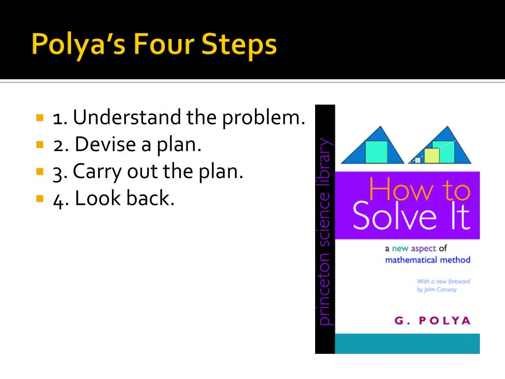 polya's four steps to problem solving