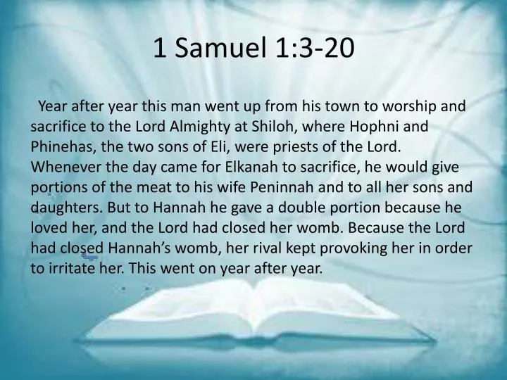 PPT - 1 Samuel 1:3-20 PowerPoint Presentation, free download - ID:2797187