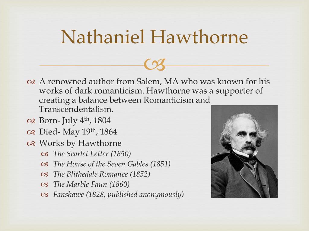 brief biography of nathaniel hawthorne