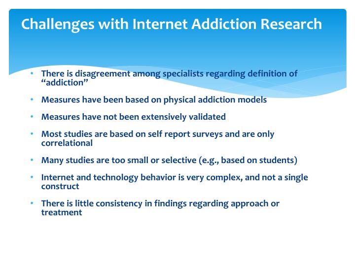internet addiction research topic
