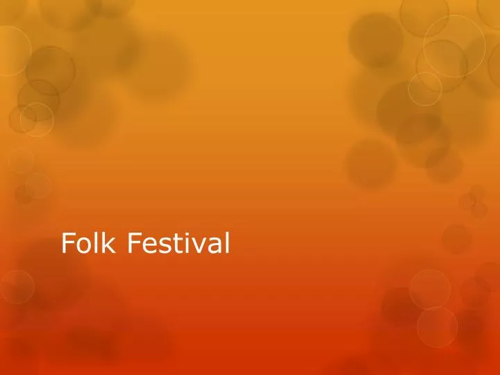 folk festival n.