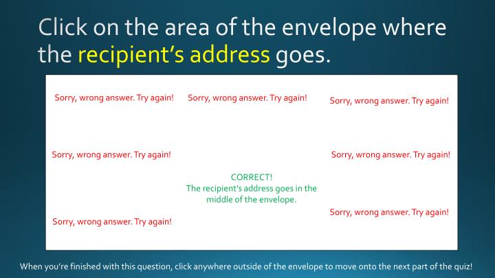 ppt how to properly address an envelope powerpoint presentation