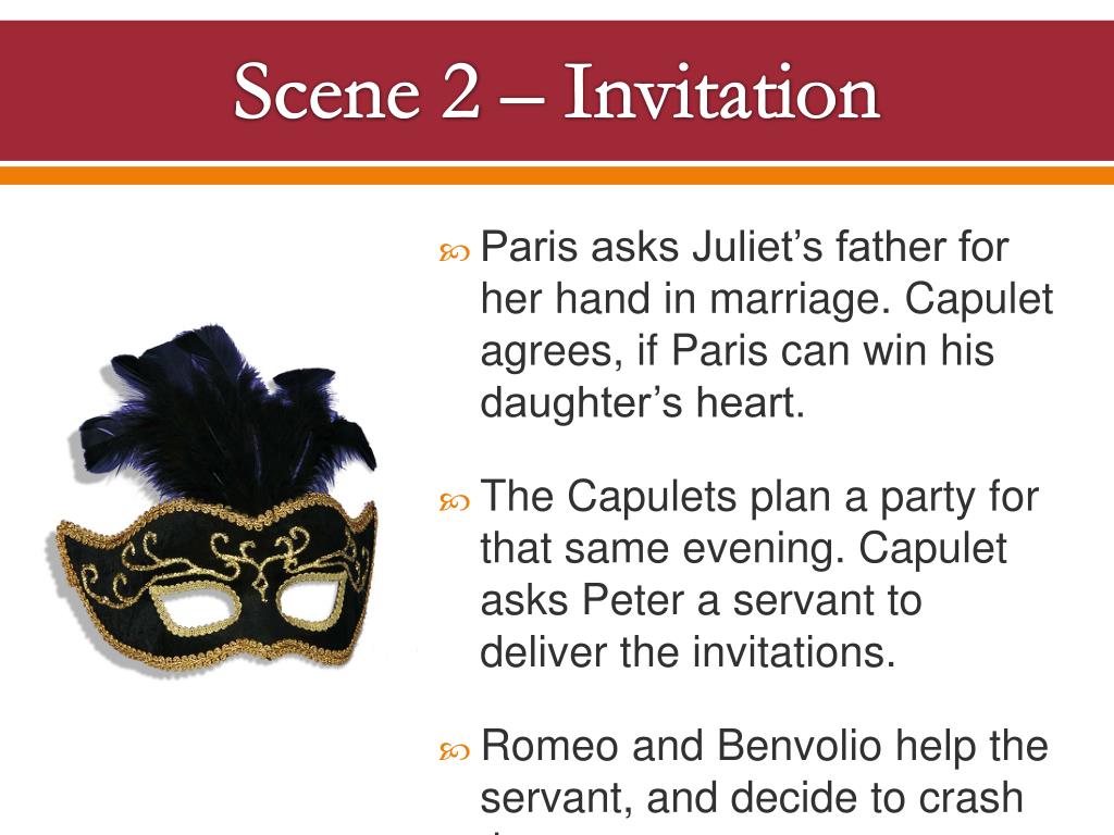 romeo and juliet invitation to capulet party