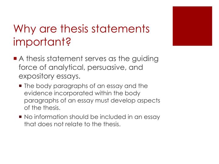What is a thesis statement in an essay yahoo