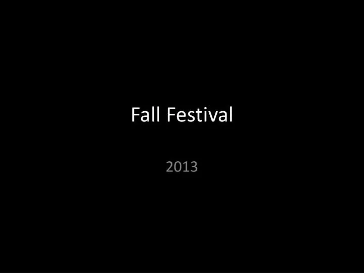 fall festival n.