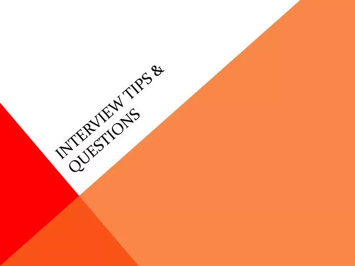 interview tips questions n.