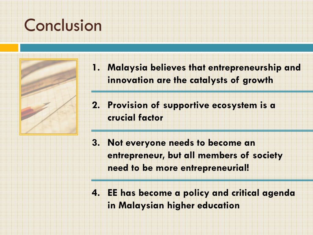 PPT - ENTREPRENEURSHIP IN MALAYSIAN HIGHER EDUCATION : POLICY ...