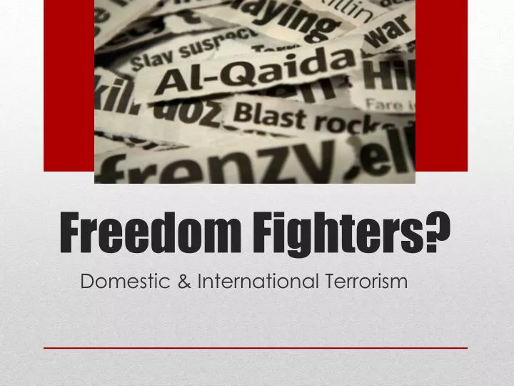 make a presentation on freedom fighters