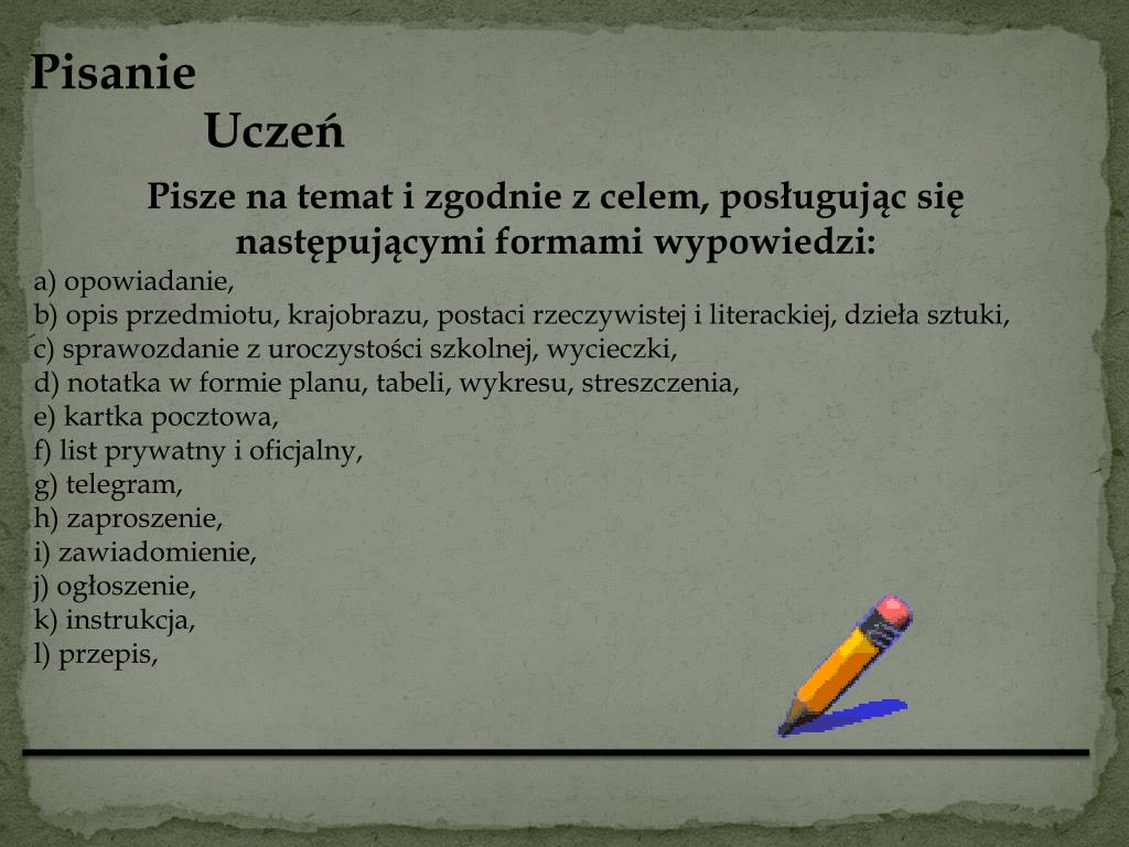 PPT - Sprawdzian na zakonczenie nauki w szkole podstawowej PowerPoint