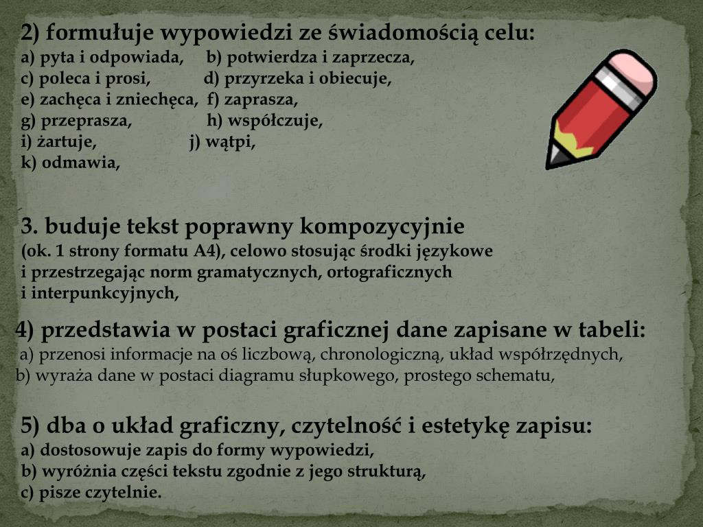 PPT - Sprawdzian na zakonczenie nauki w szkole podstawowej PowerPoint
