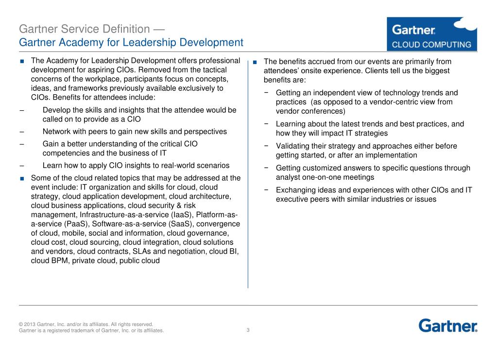 PPT Gartner GCloud Service Definition PowerPoint Presentation, free