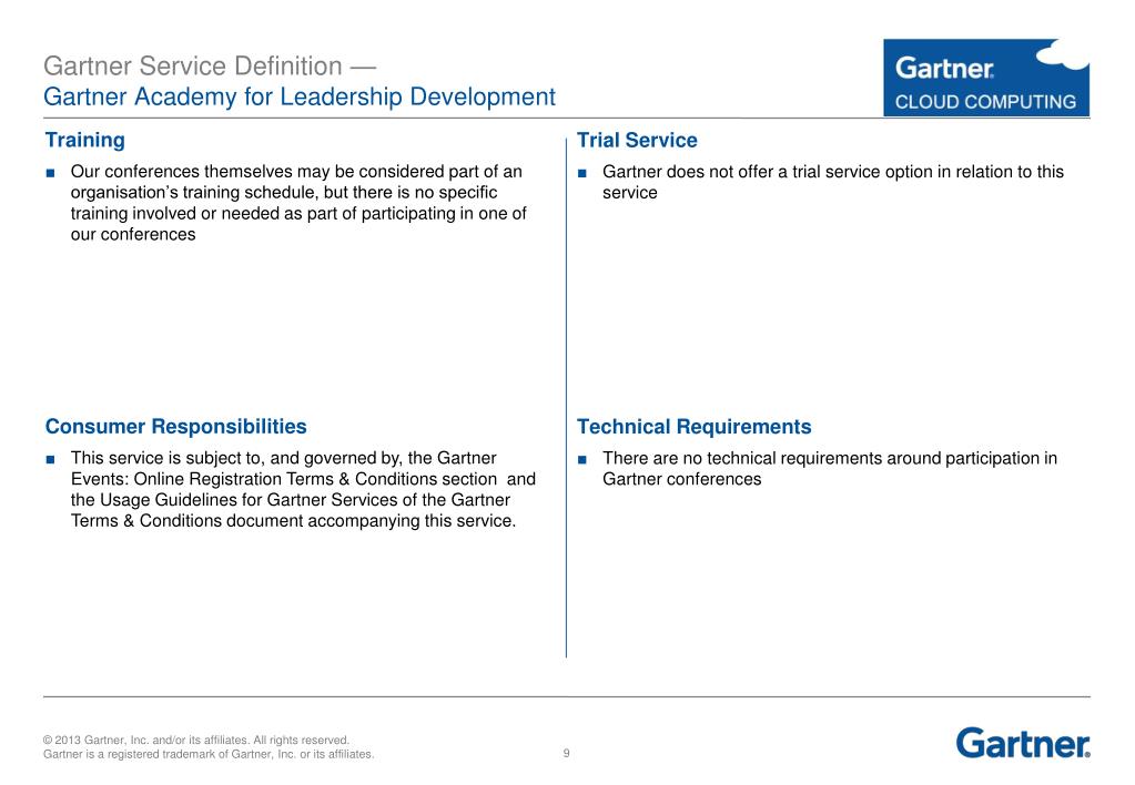 PPT Gartner GCloud Service Definition PowerPoint Presentation, free