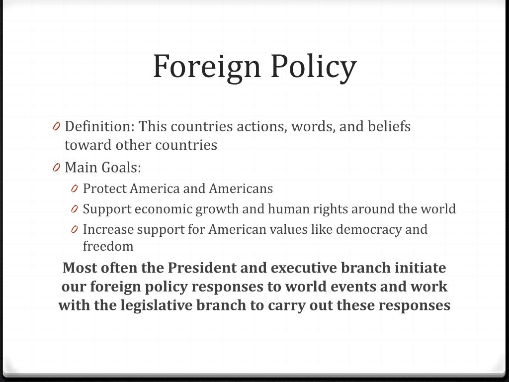 foreign policy research topics