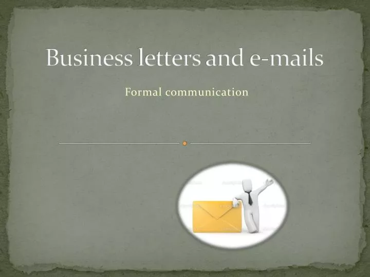 business letters and e mails n.
