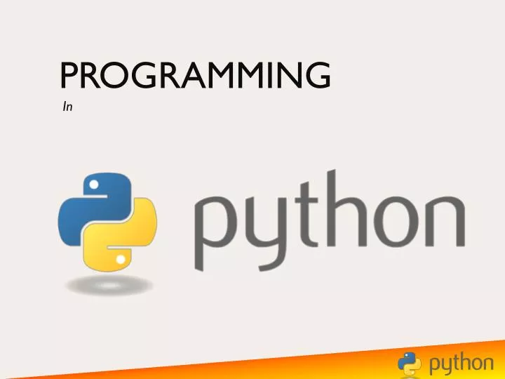 PPT - Programming PowerPoint Presentation, free download - ID:2801400