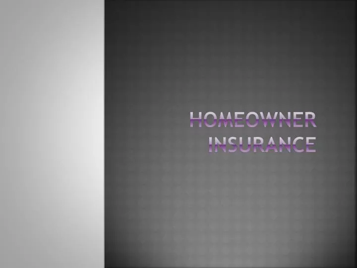 homeowner insurance n.