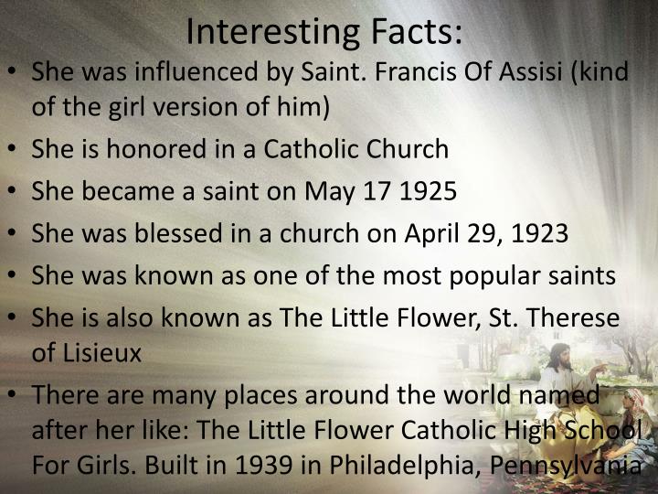 PPT Saint. Therese Of The Child Jesus PowerPoint Presentation ID2803111