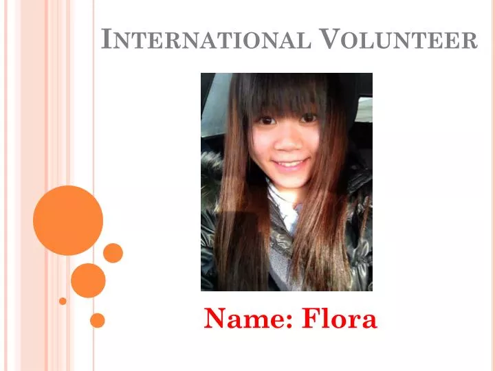international volunteer n.