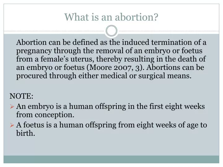 abortion ppt presentation free download pdf