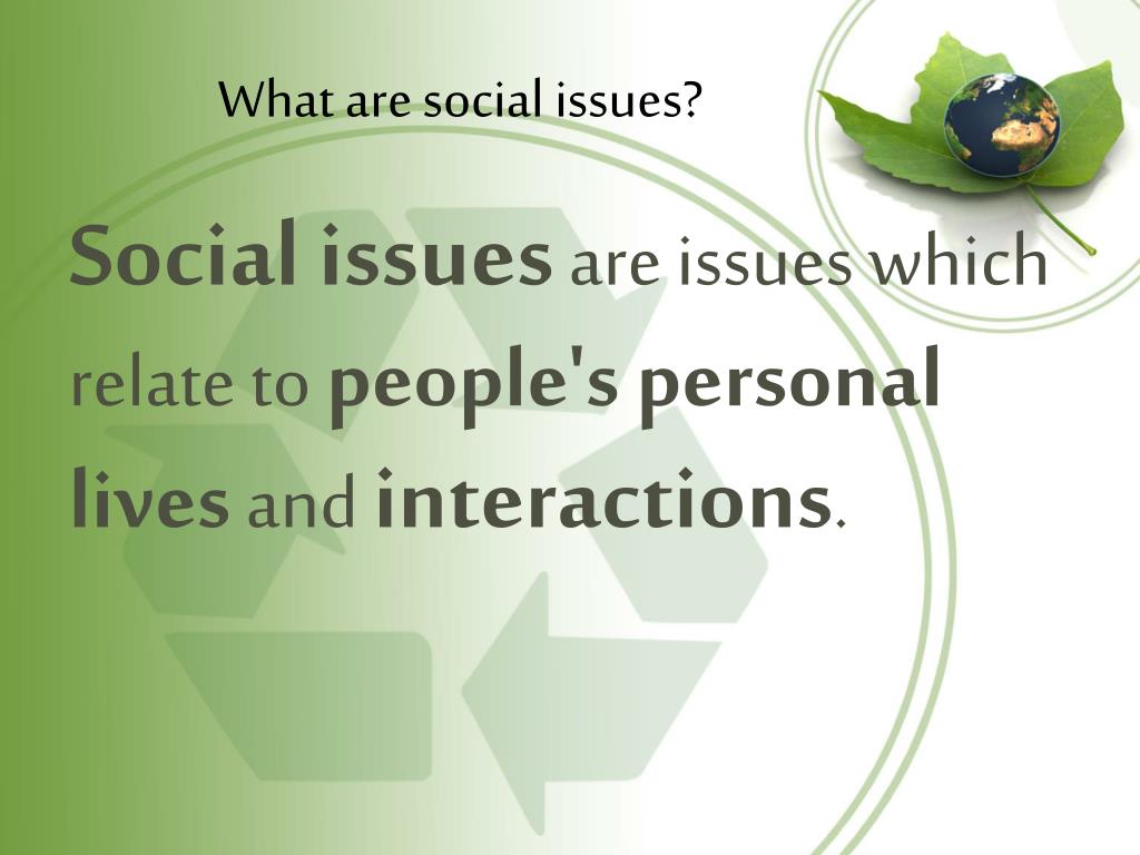 social issues presentation