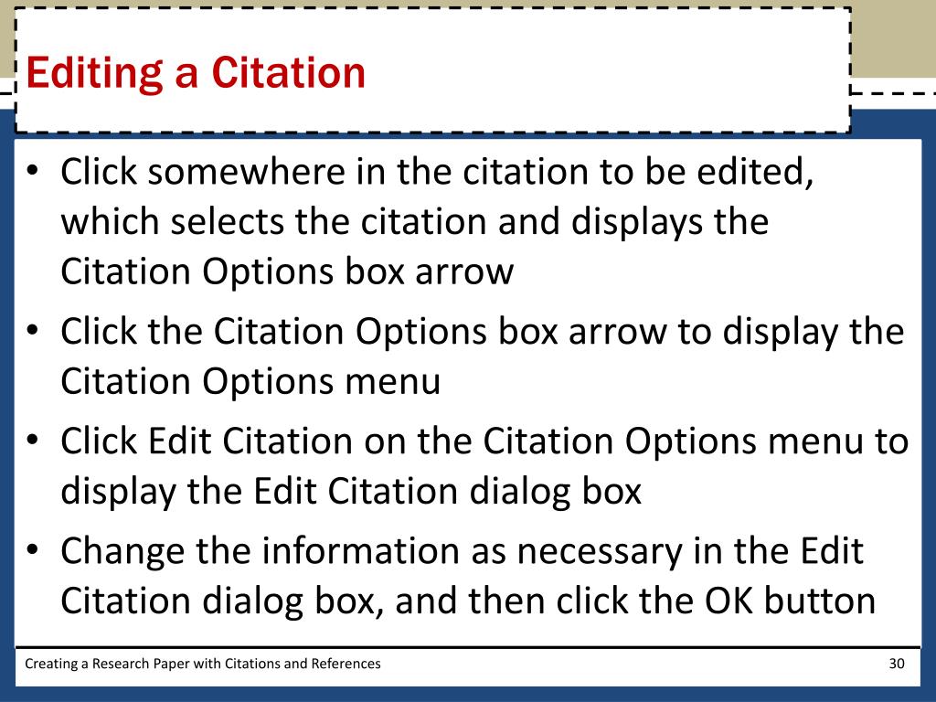 Ppt Word Chapter 2 Creating A Research Paper With Citations And References Powerpoint Presentation Id Ppt Word Chapter 2 Creating A Research Paper With Citations And References Powerpoint Presentation Id