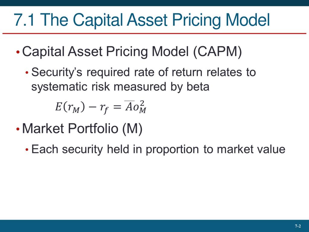 importance of capital asset pricing model importance of capital asset pricing model