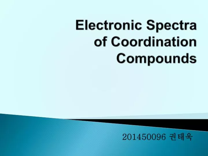 PPT - Electronic Spectra of Coordination Compounds ... tanabe sugano diagram 