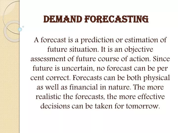 demand forecasting ppt presentation download