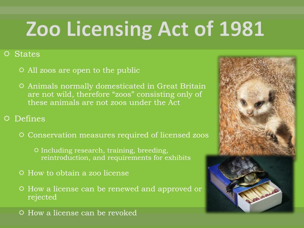 PPT - Zoo Regulations of the United Kingdom PowerPoint Presentation, free  download - ID:2805675